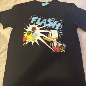 Gucci Black Kids T-Shirt with Cartoon Graphic